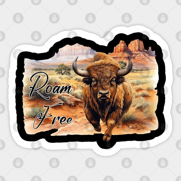 Roam Free Sticker by KHarder Designs